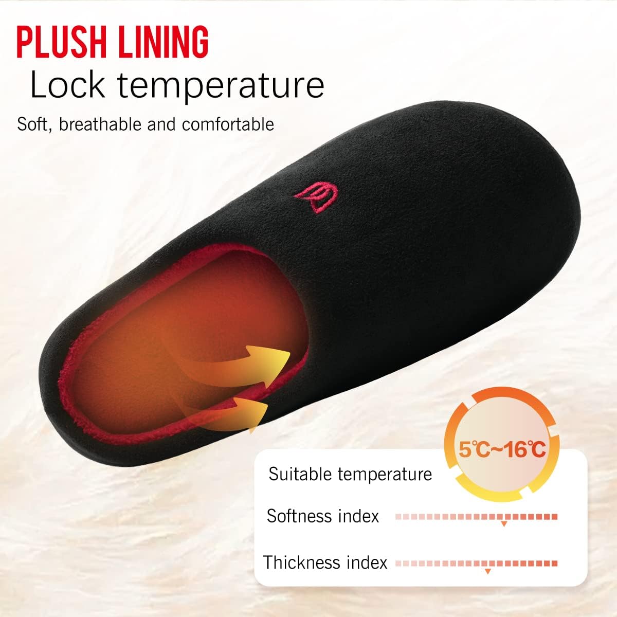 Chaussons Pantoufles Hiver Adulte - Mousse Mémoire, Doublure Peluche, Semelle Antidérapante - Homme Et Femme, Court, Chaud Et Confortable