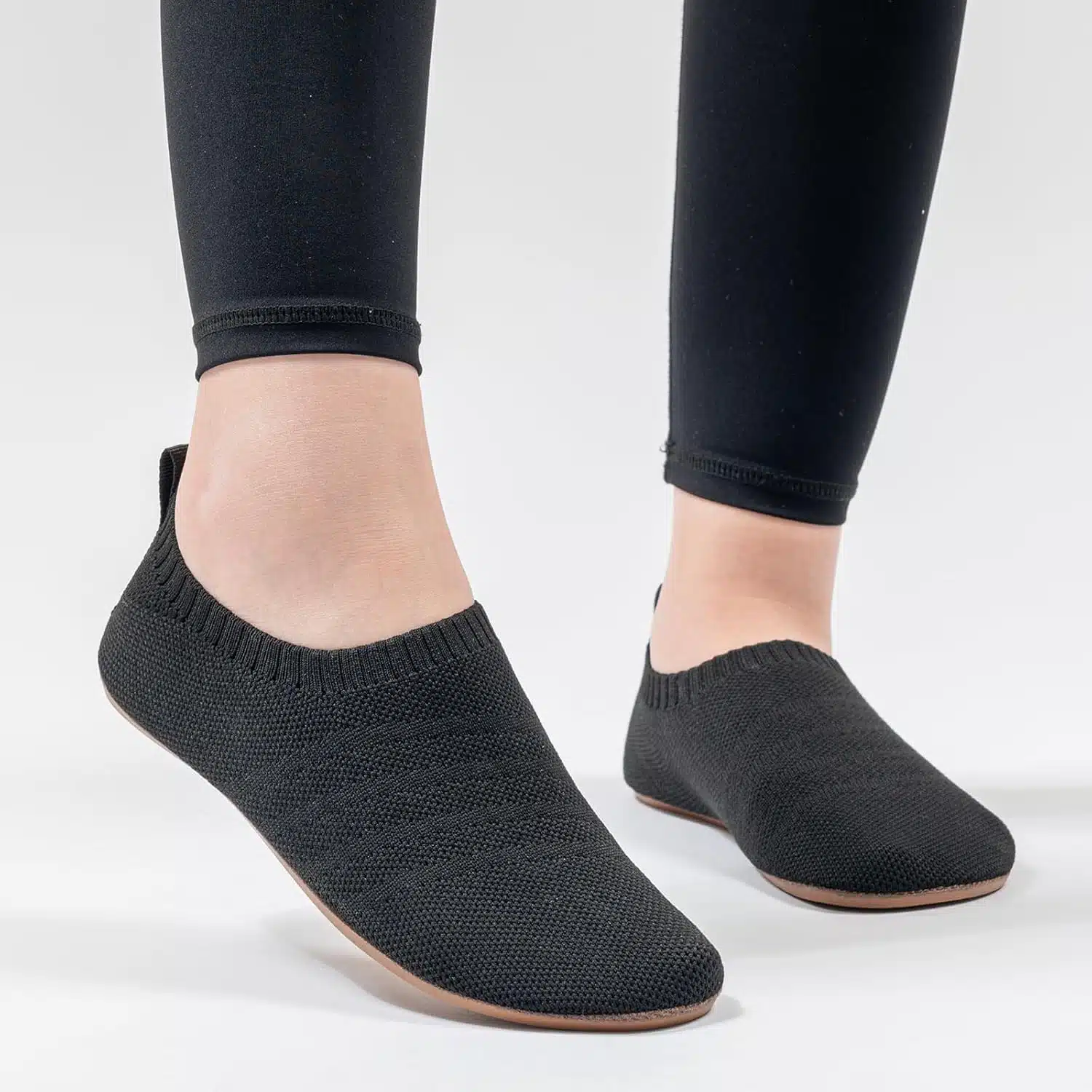 Chaussons pour Femme, semelles antidérapantes, gris foncé – Image 7