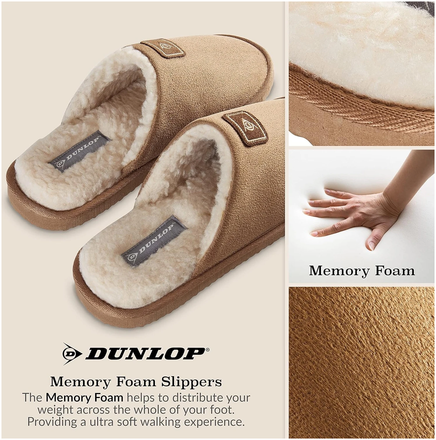 Chaussons Homme à Mémoire de Forme, Semelles Antidérapantes – Image 4