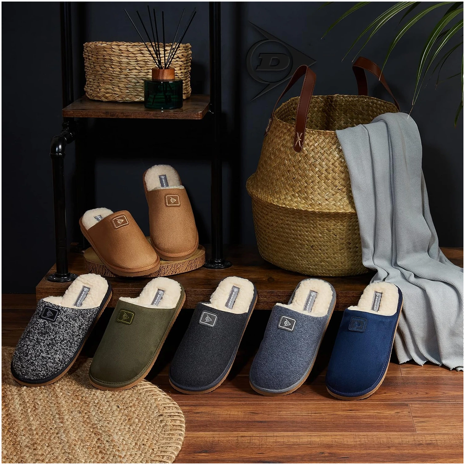 Chaussons Homme à Mémoire de Forme, Semelles Antidérapantes – Image 2