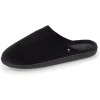 Isotoner Chaussons Mules Homme Ultra Confortables, faciles à Enfiler, intemporelles, en Coton Biologique