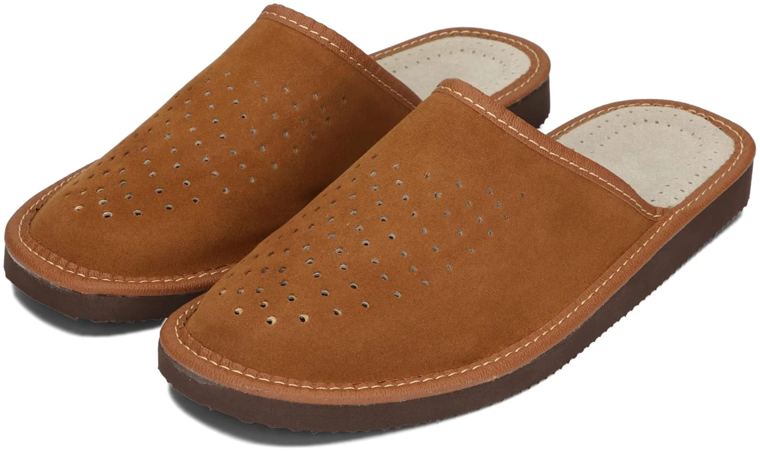 Chaussons Hommes BeComfy, Mules en Suède, Pantoufles en Cuir – Image 3