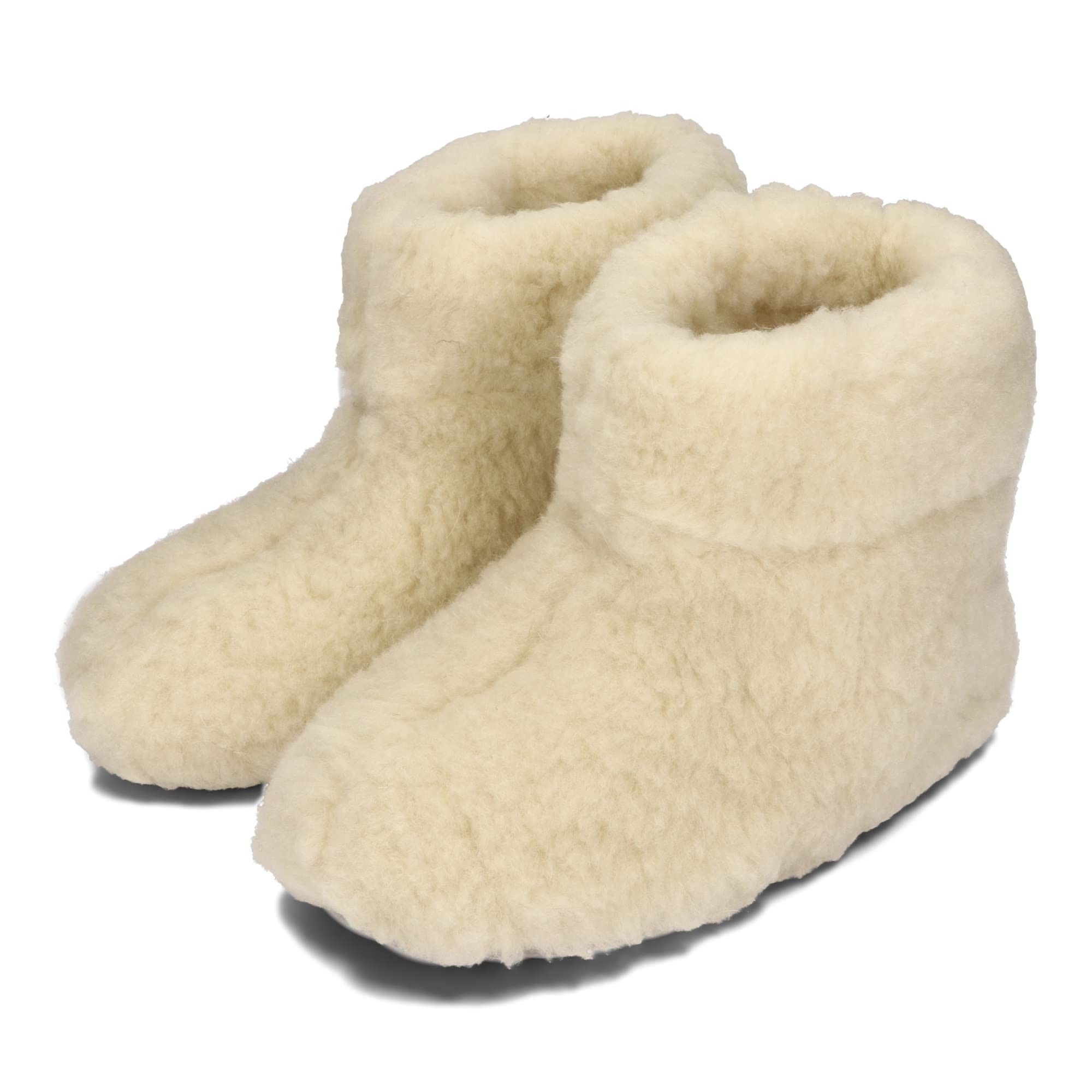 Bottes chaussons laine mouton unisexe BeComfy hiver – Image 4