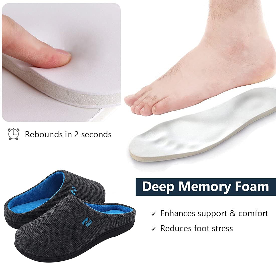 Chausson Homme RockDove en Mousse à Mémoire de Forme Deux Tons – Image 5
