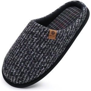 Chaussons Homme Pantoufles Hiver Chaudes avec Mousse à Mémoire de Forme