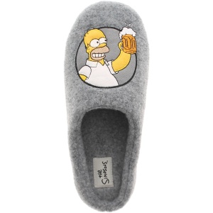 Chausson fantaisie homme Homer Simpson visage 3D peluche Wynsors