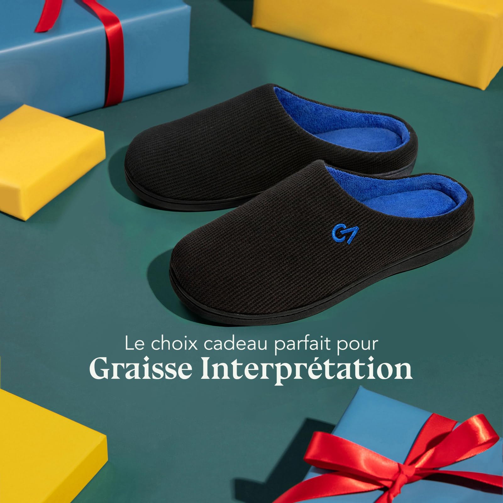 Chaussons Homme VeraCosy à mémoire de forme bicolore – Image 3