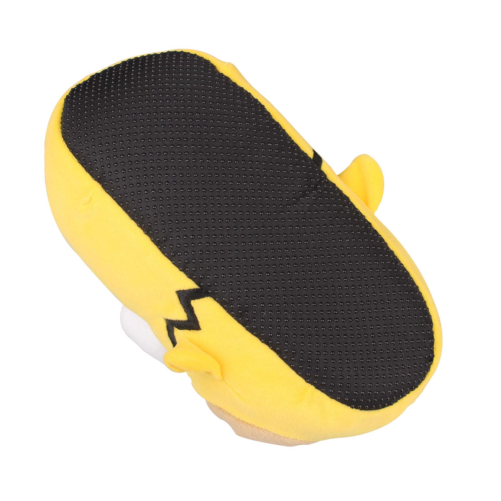 Pantoufles en peluche drôles pour hommes en dessin animé pour intérieur hiver chaussures douces et chaudes pour la maison chaussures drôles unisexes confortables jaunes – Image 4