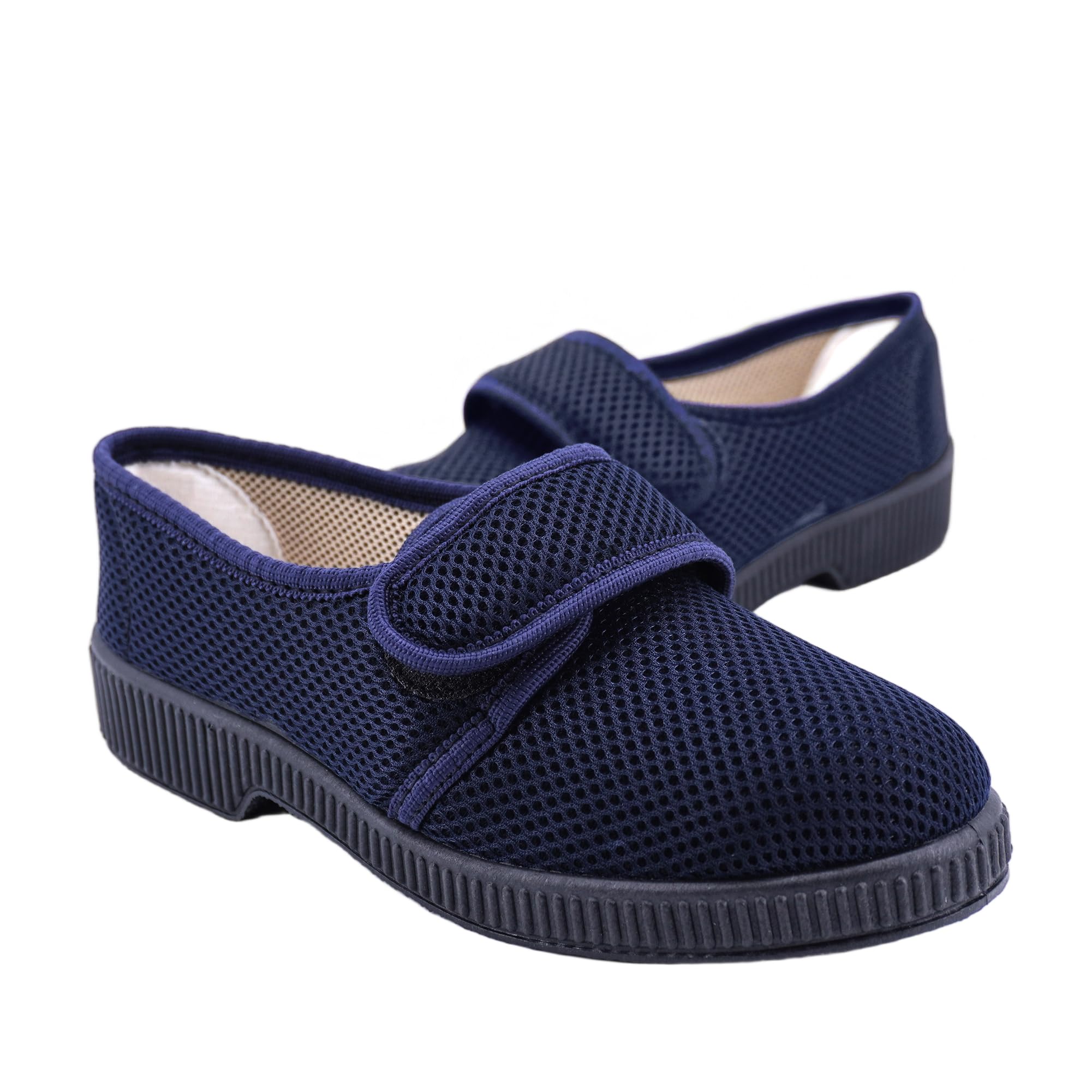 Chaussons Femme JOMIX à Scratch Maille Respirante Légers Semelle Antidérapante