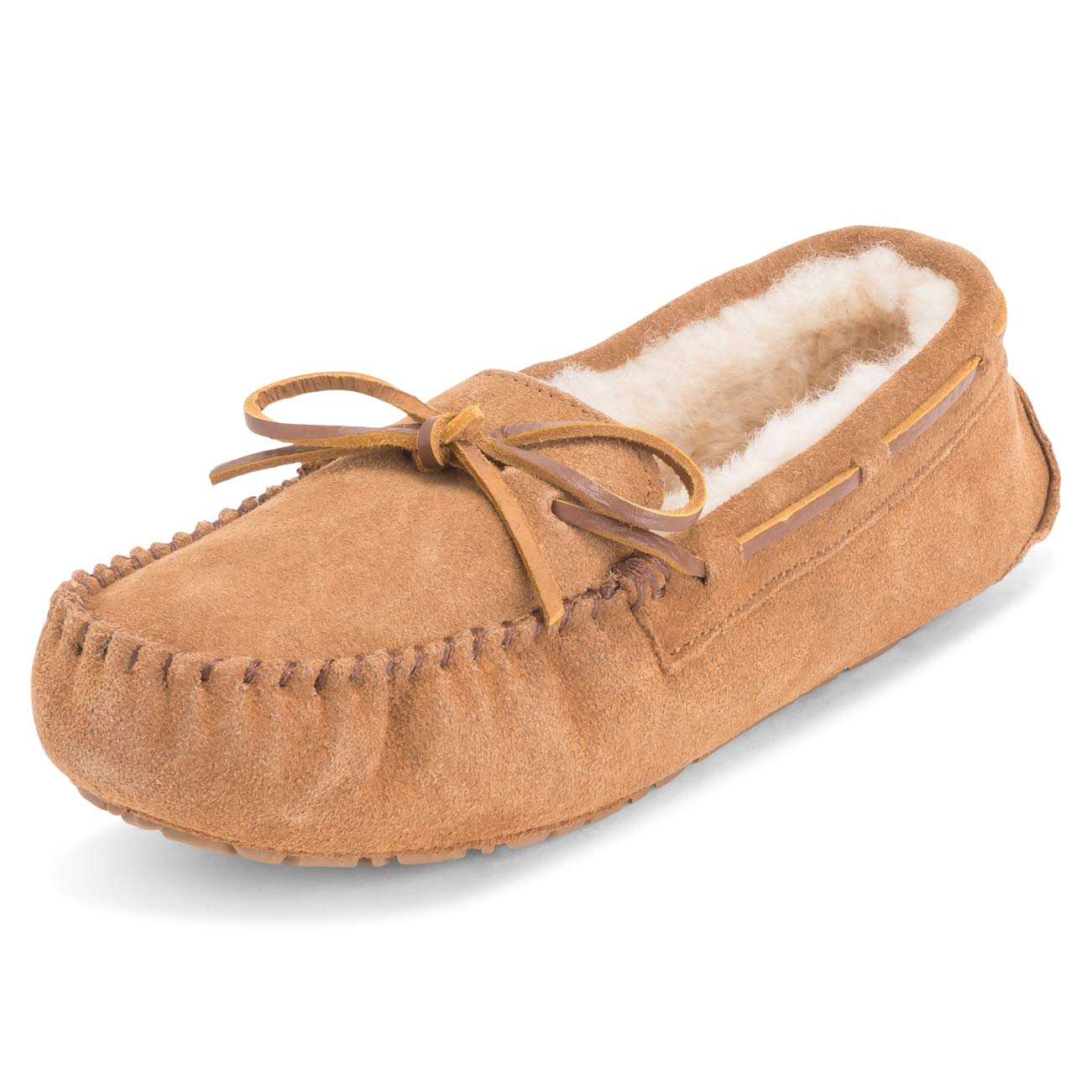 Mocassins en daim australien et peau de mouton fourrure pour femme
