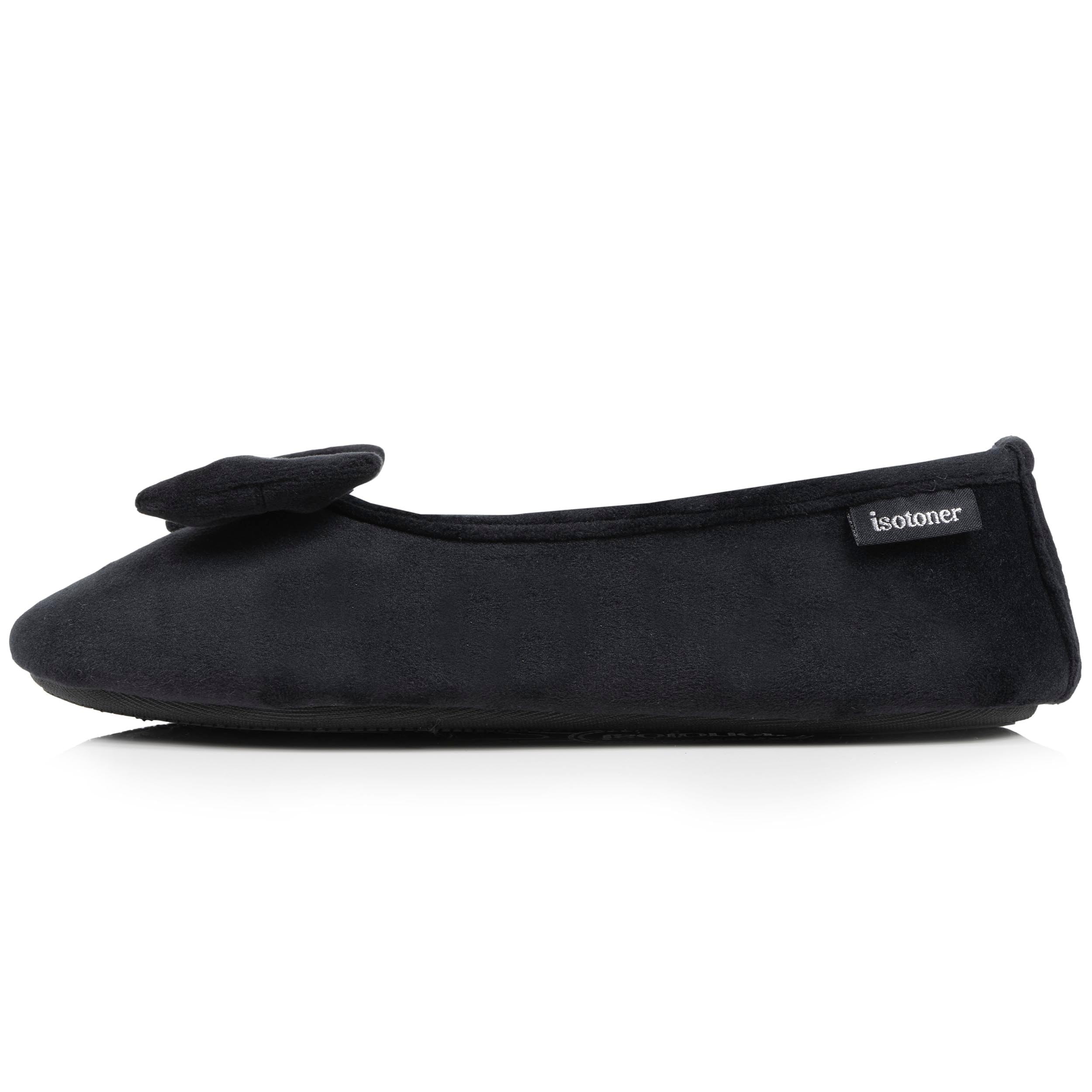 Ballerines femme velours semelle ultra souple mousse à mémoire forme Isotoner – Image 3