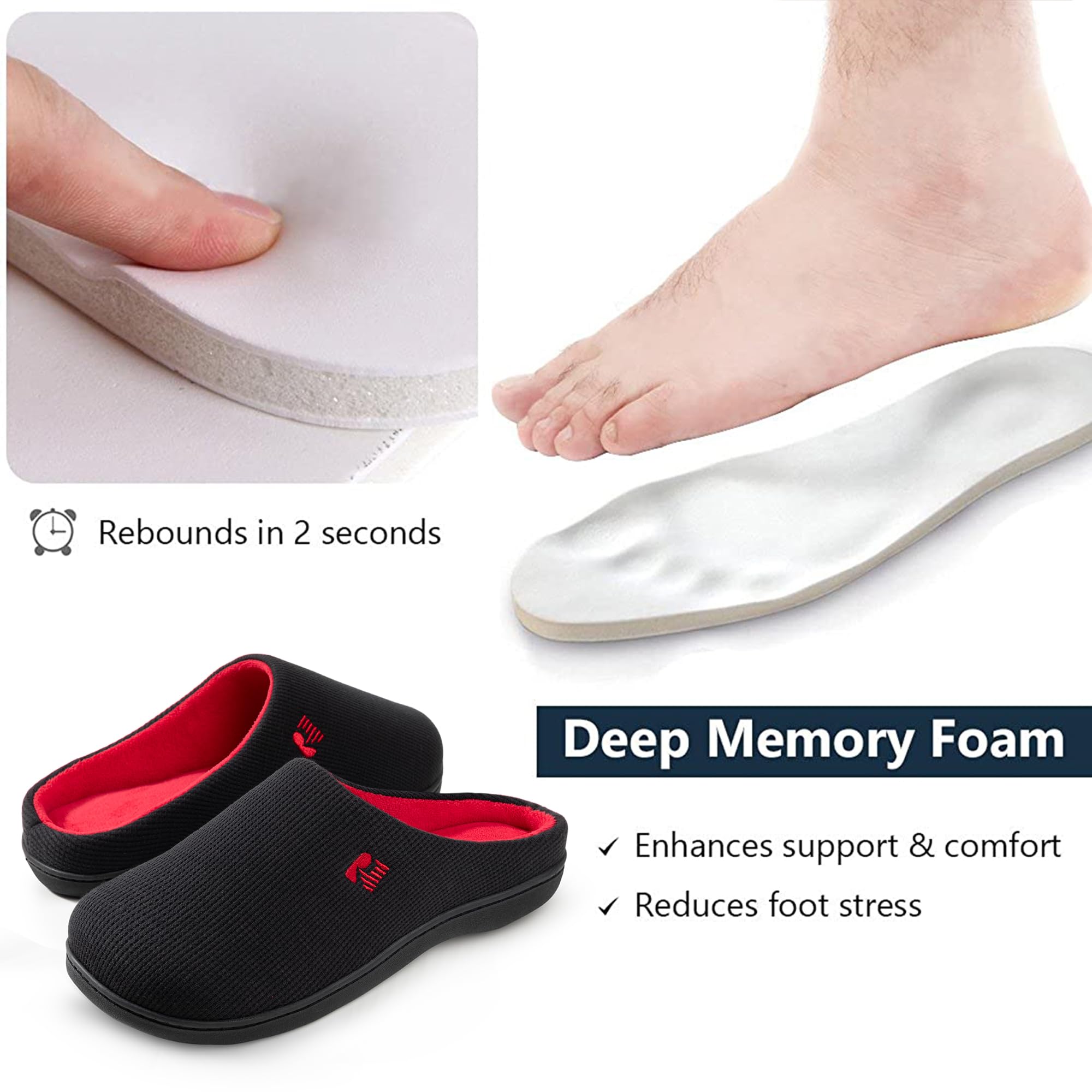 Chausson RockDove en Mousse à Mémoire de Forme pour Homme – Image 5