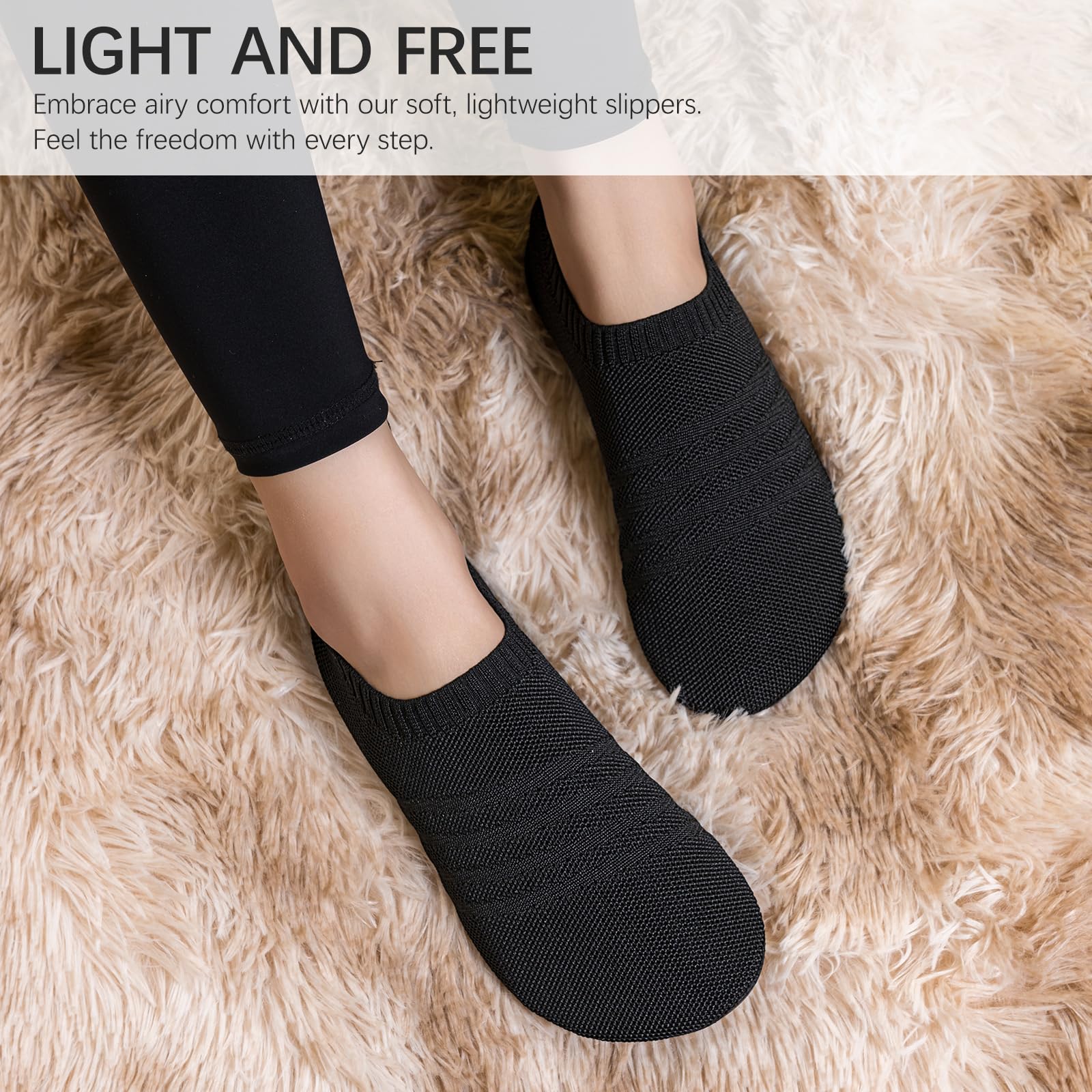 Chaussons Pieds Nus Antidérapants Sosenfer Homme Femme – Image 6