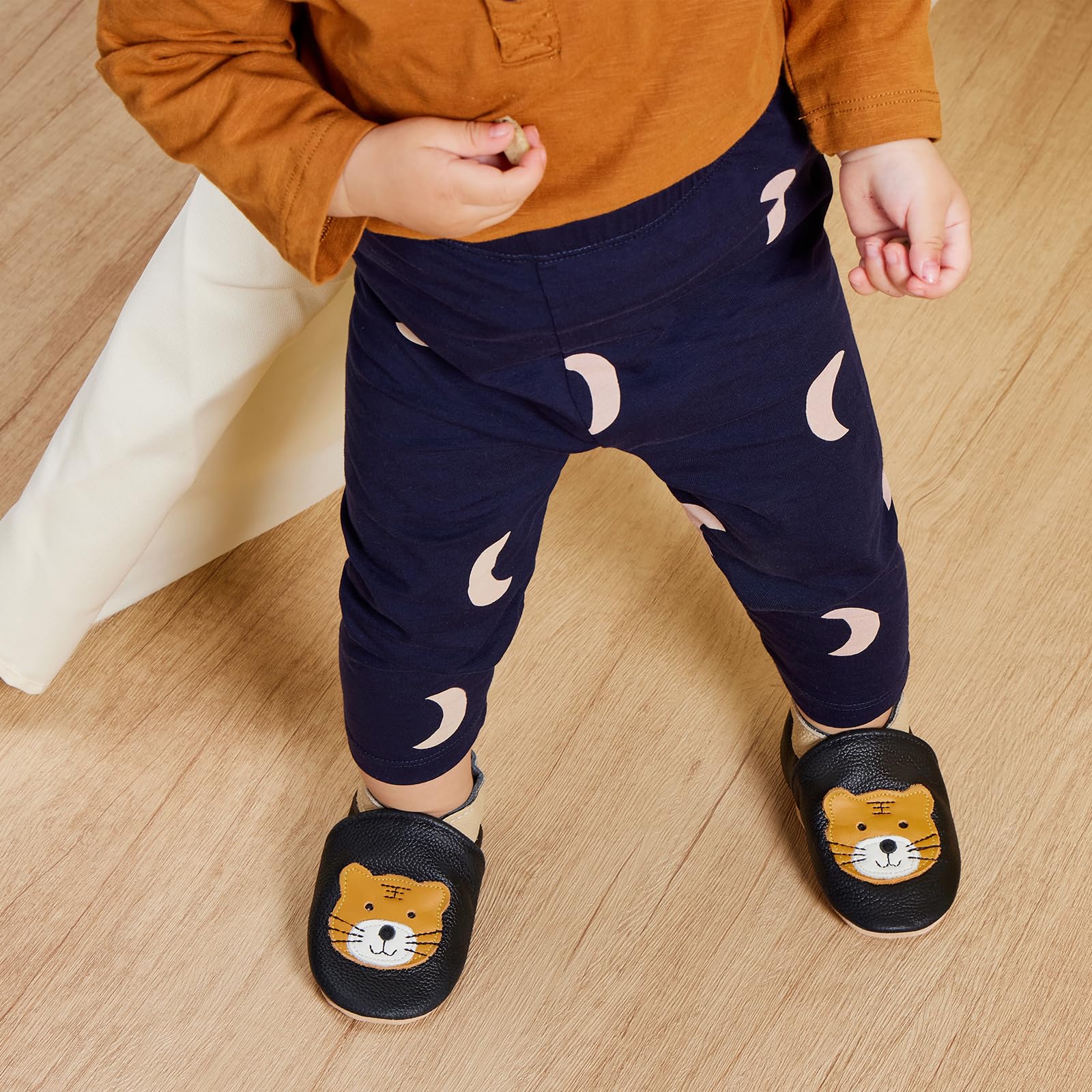 Chausson Bébé Cuir Souple Premiers Pas IceUnicorn – Image 2