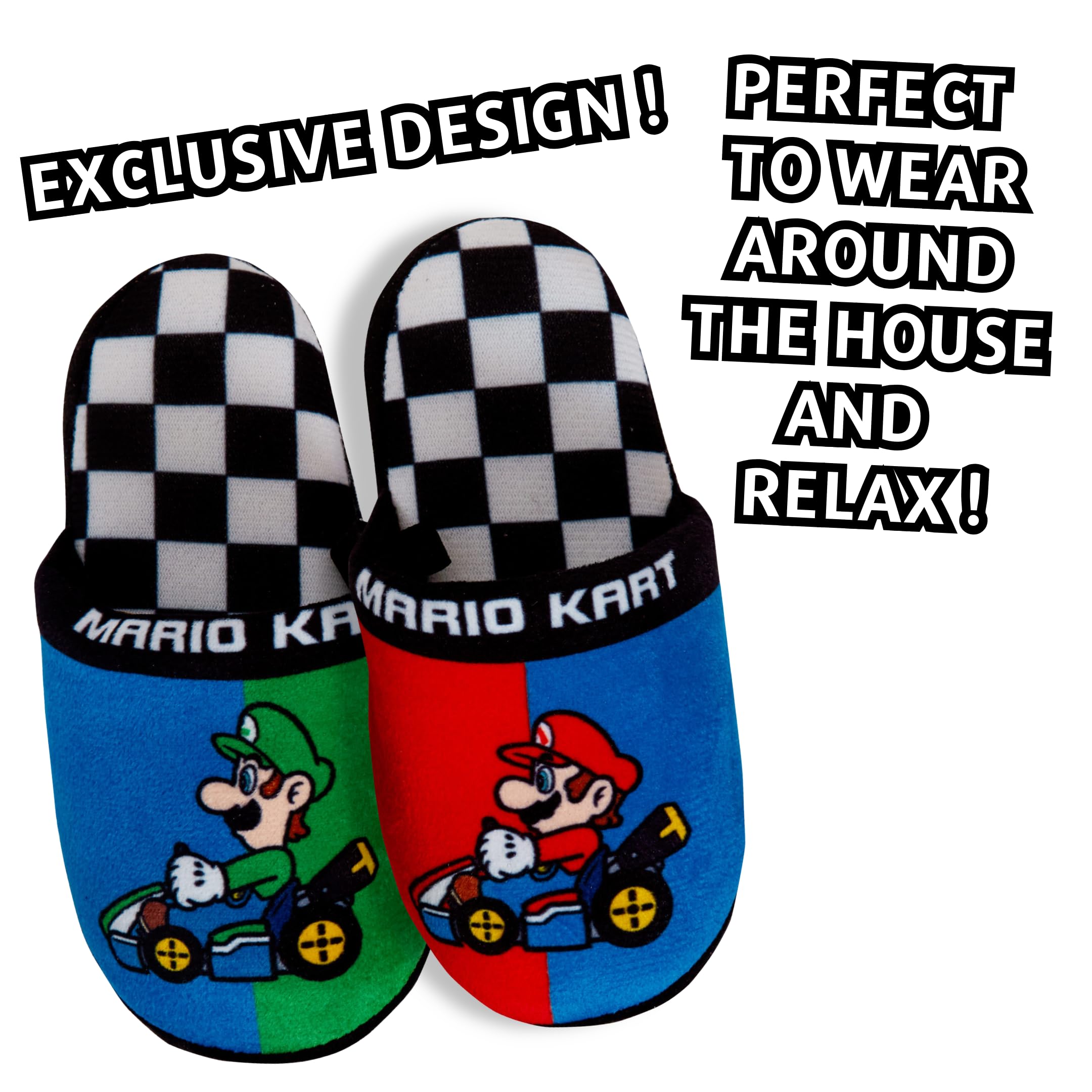 Mules Super Mario Luigi pour garçon, chaussons à enfiler – Image 6