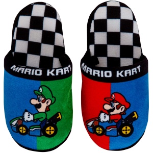 Mules Super Mario Luigi pour garçon, chaussons à enfiler