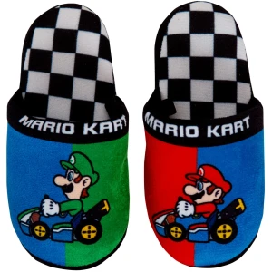 Mules Super Mario Luigi pour garçon, chaussons à enfiler