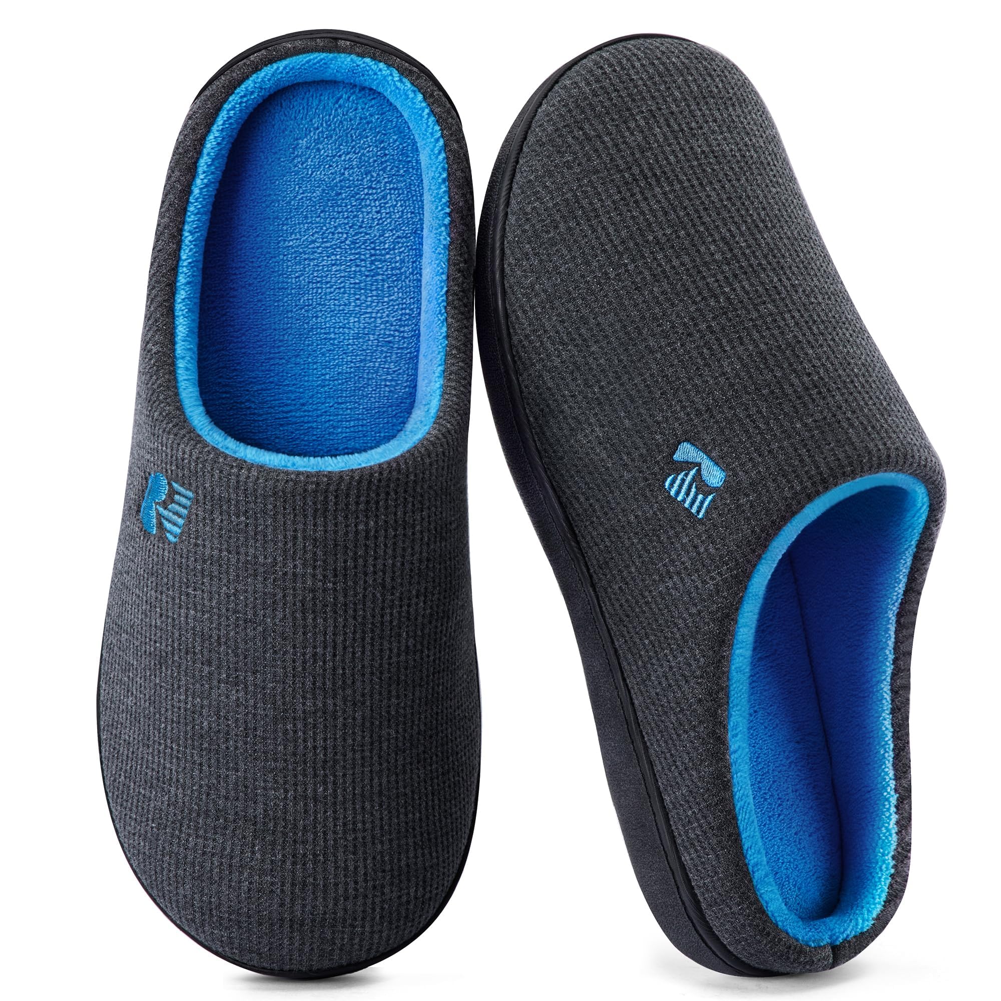 Chausson Homme RockDove en Mousse à Mémoire de Forme Deux Tons