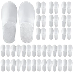 Lot 20 Paires Pantoufles Jetables Acheter Chaussons Invités Hôtel Spa