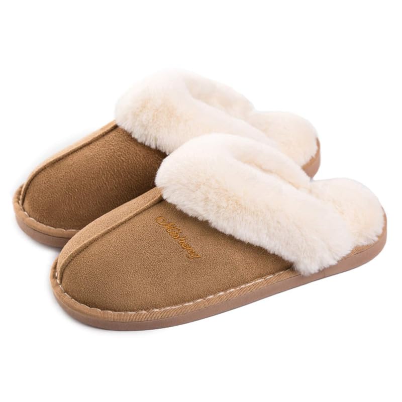 Mules Acheter Chaussons mémoire de forme faux daim fourrure intérieur extérieur