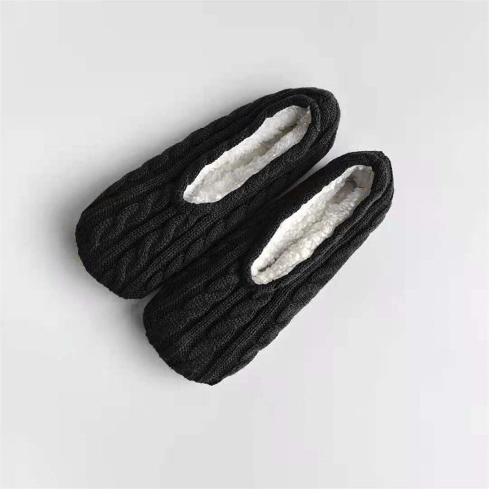 Chaussons Femme Acheter Chaussons doublure Sherpa antidérapants moelleux – Image 2