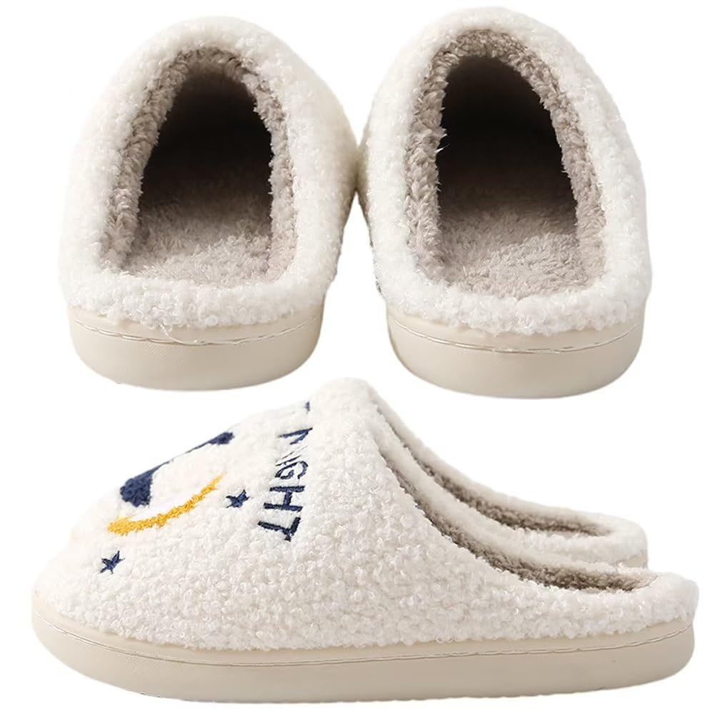 Pantoufles Peluche Acheter Chaussons Coton Mémoire de Forme Intérieur Extérieur – Image 4