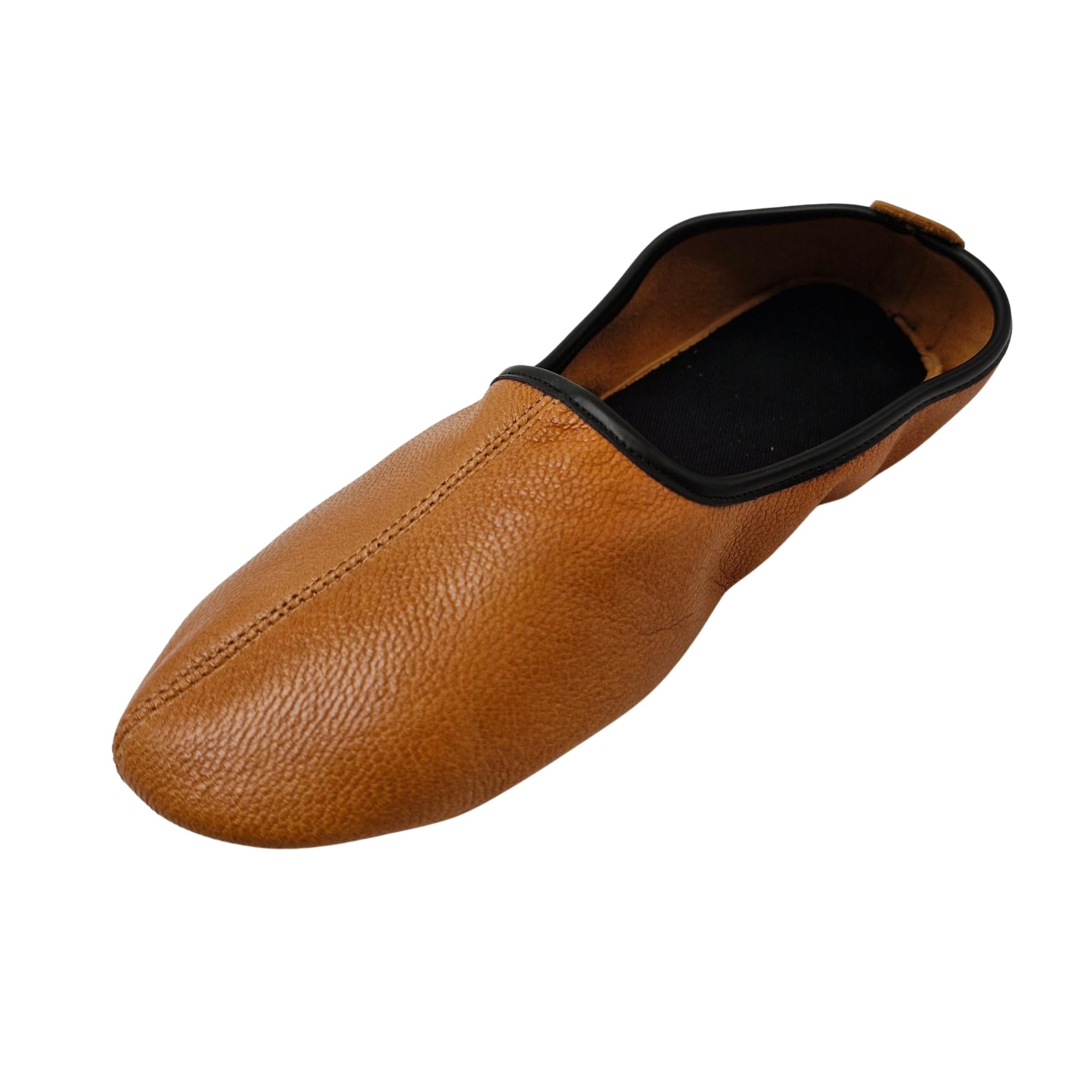 Pantoufles Babouches Acheter Chaussons cuir véritable bordeaux unisexe – Image 5