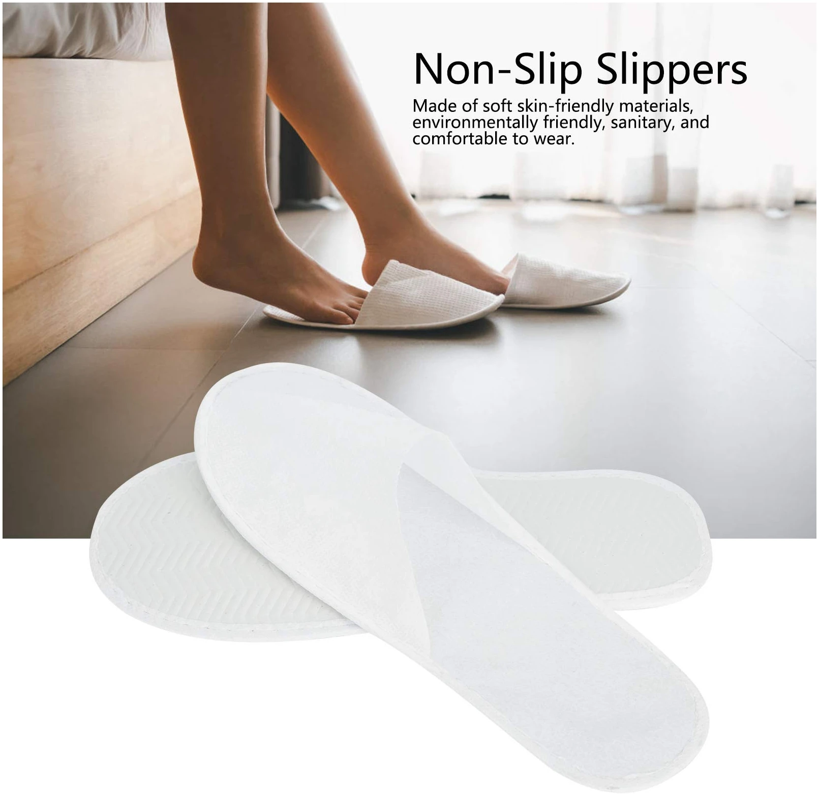 Pantoufles Jetables Spa Acheter Chaussons Tomotato lot de 50 paires antidérapantes – Image 5
