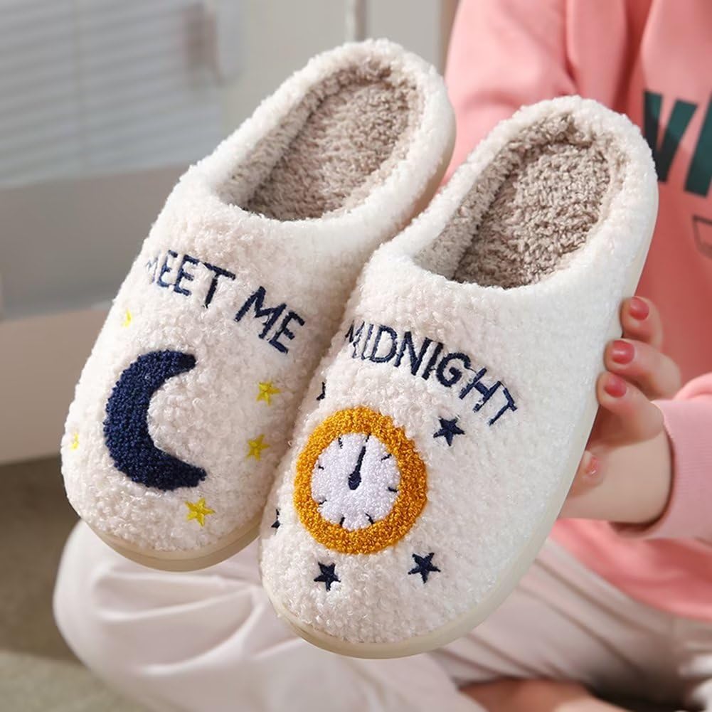 Pantoufles Peluche Acheter Chaussons Coton Mémoire de Forme Intérieur Extérieur – Image 7