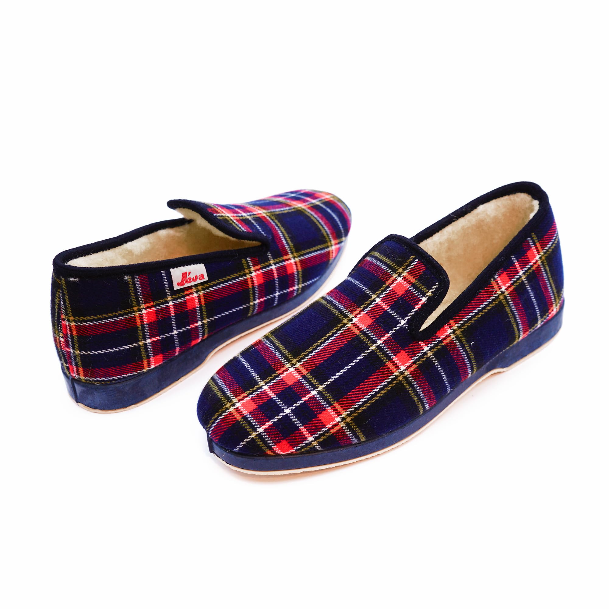 Charentaises Homme Acheter Chaussons Rondinaud JEVA Motif Écossais – Image 2