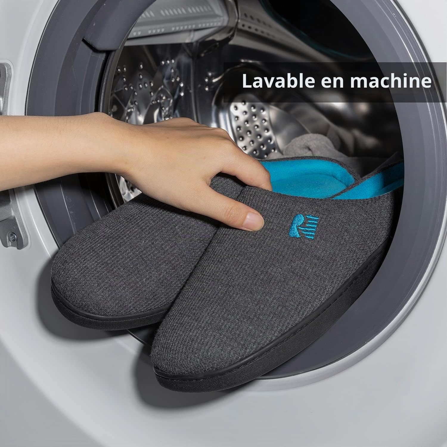 Chausson Homme Acheter Chaussons RockDove Mousse Mémoire de Forme Deux Tons – Image 6