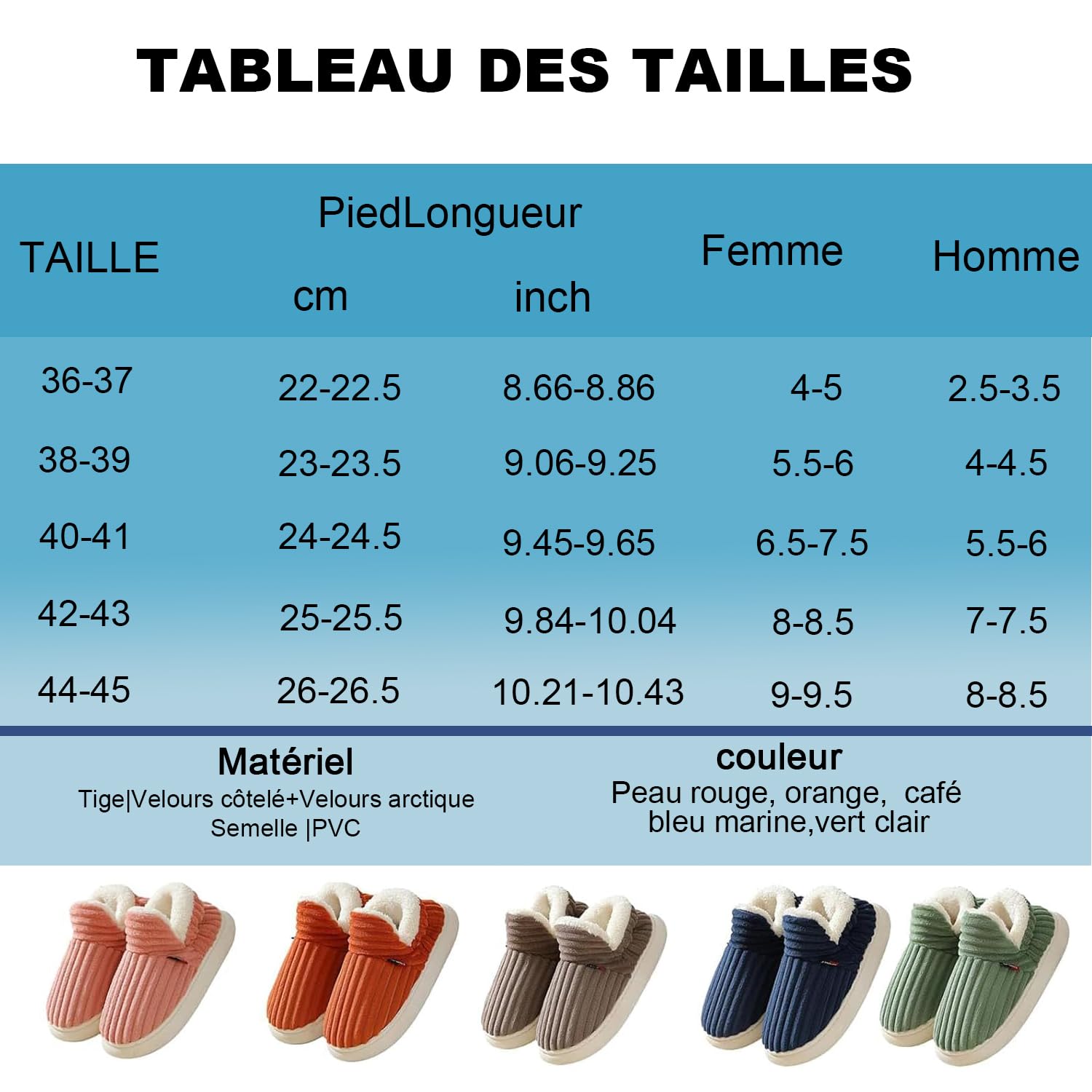 Chaussons Femme Hiver Chauds Antidérapants en Peluche – Image 3