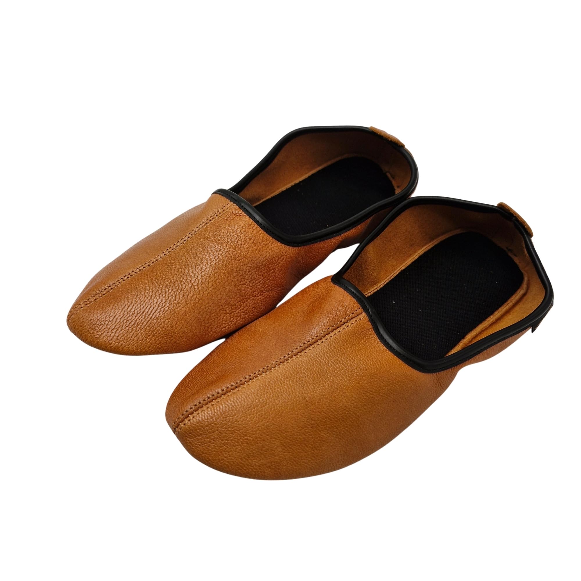 Pantoufles Babouches Acheter Chaussons cuir véritable bordeaux unisexe – Image 7