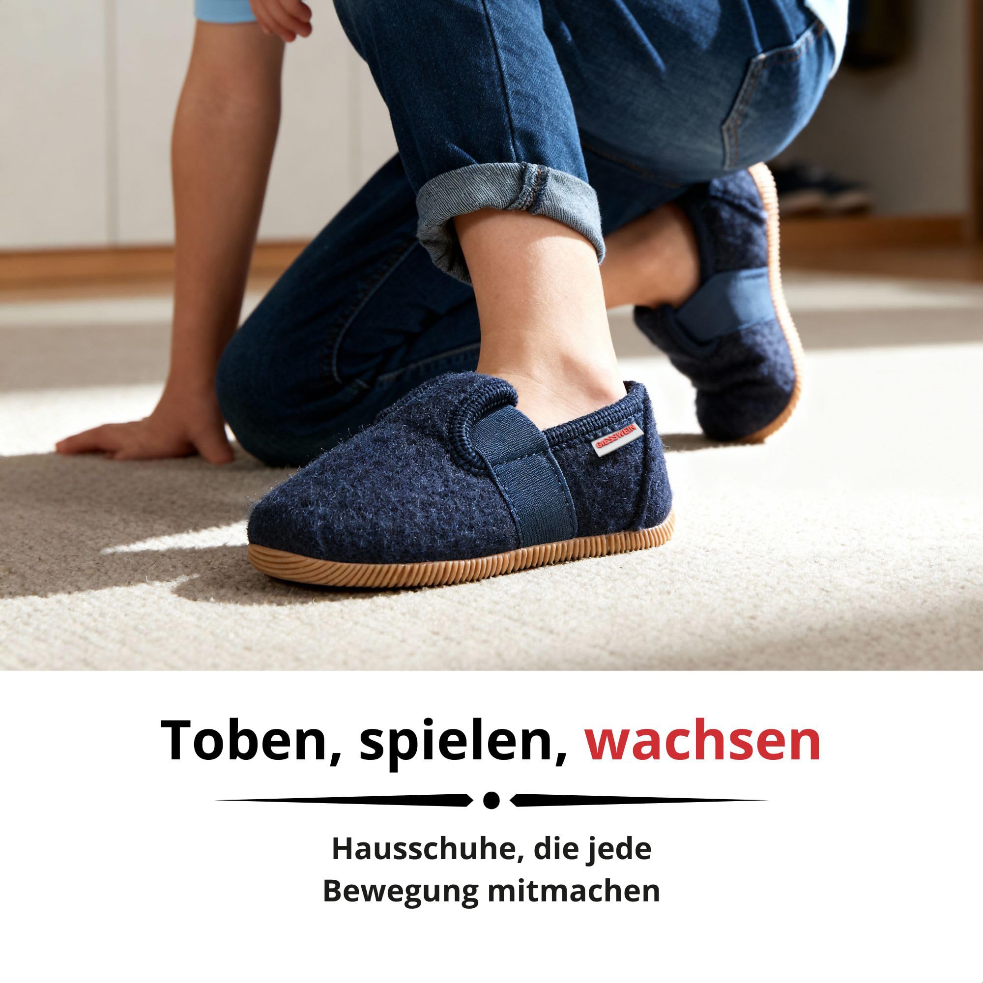 Pantoufles Acheter Chaussons Giesswein Weidach feutre antidérapantes enfant – Image 6