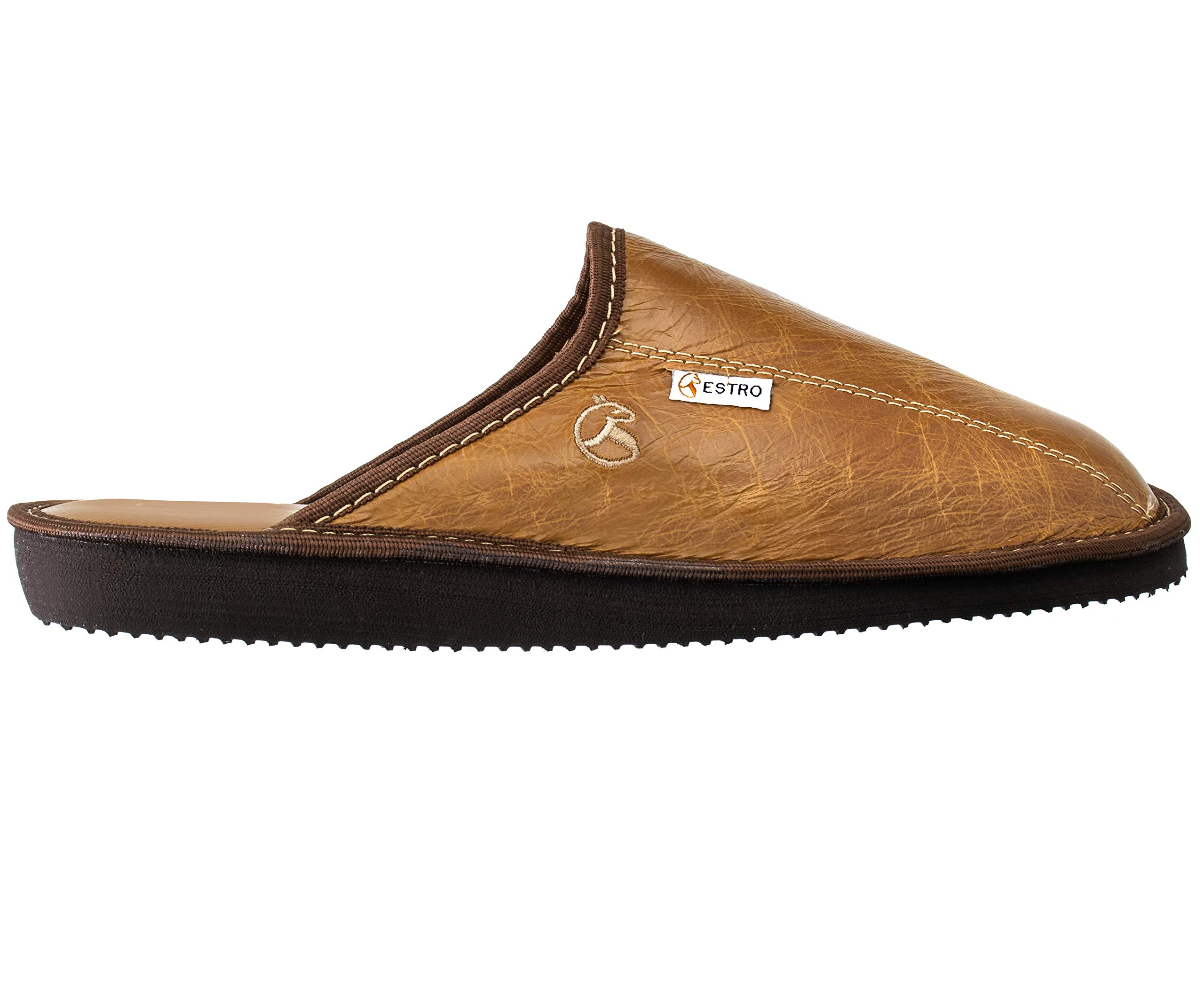 Mules Acheter Chaussons ESTRO homme cuir et laine semelle confort – Image 2