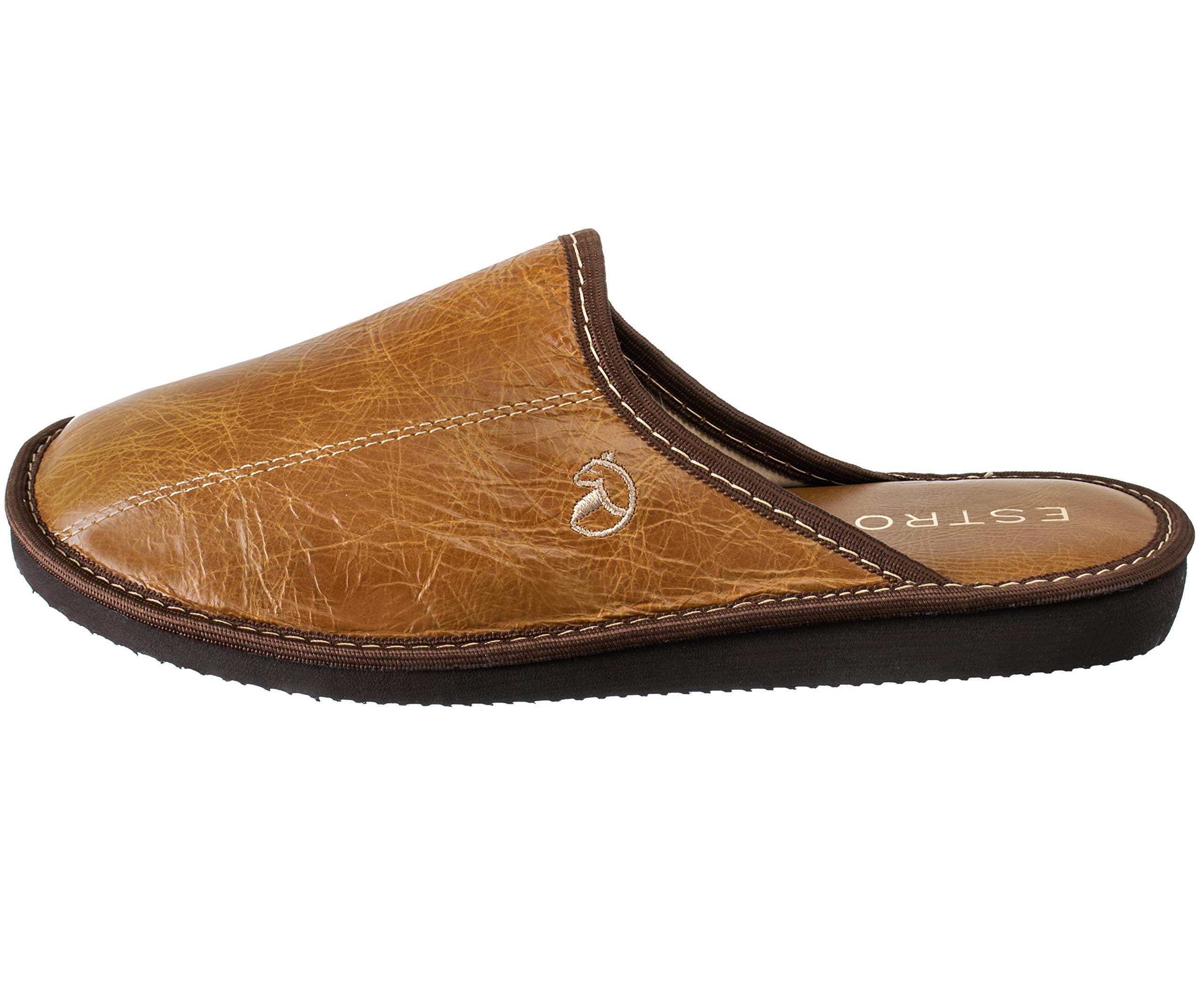 Mules Acheter Chaussons ESTRO homme cuir et laine semelle confort – Image 4