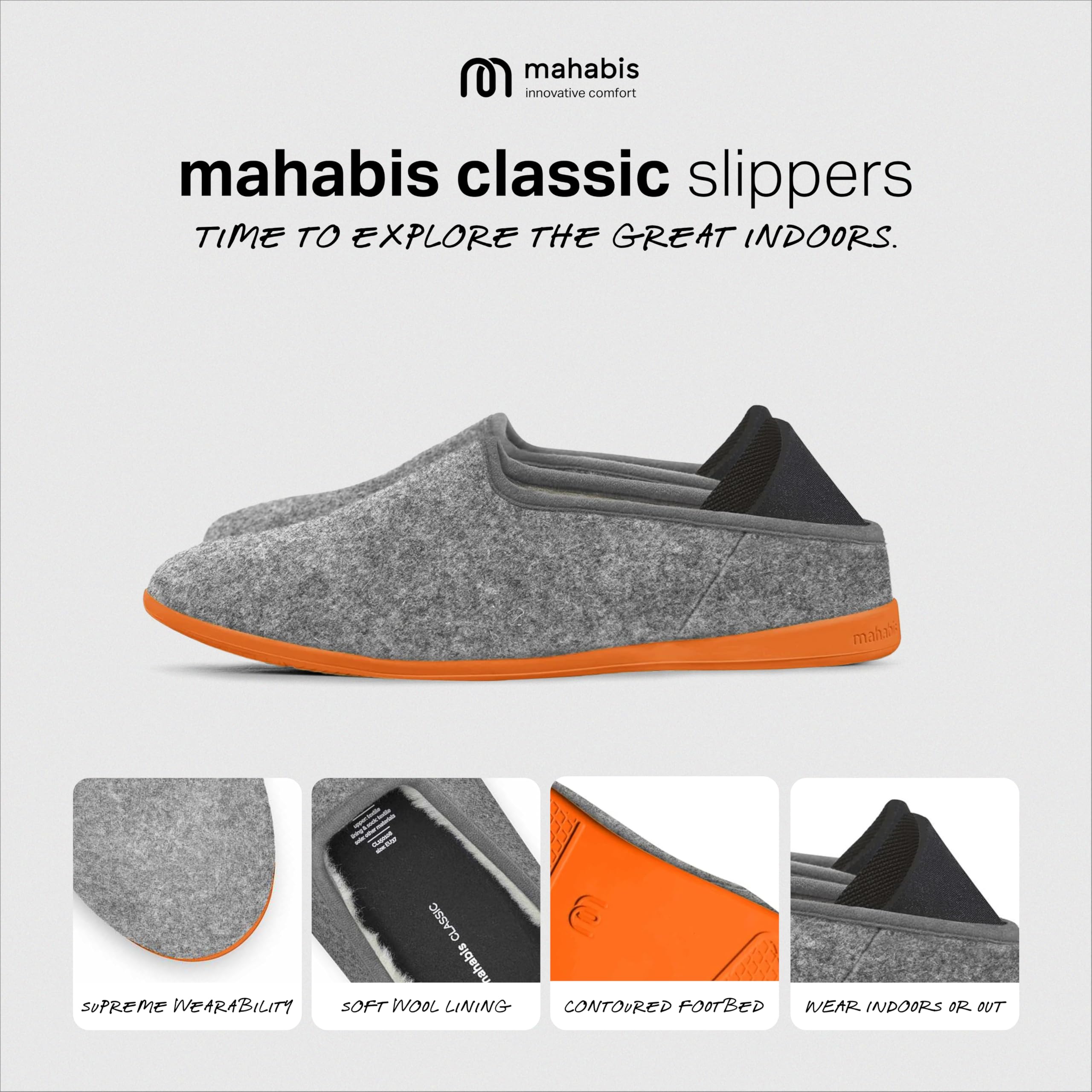 Chaussons Unisexes Acheter Chaussons Mahabis Classic Doublure Laine – Image 3