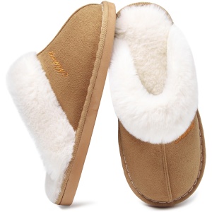Chaussons Fourrés Acheter Chaussons Mémoire de Forme Faux Daim Antidérapants