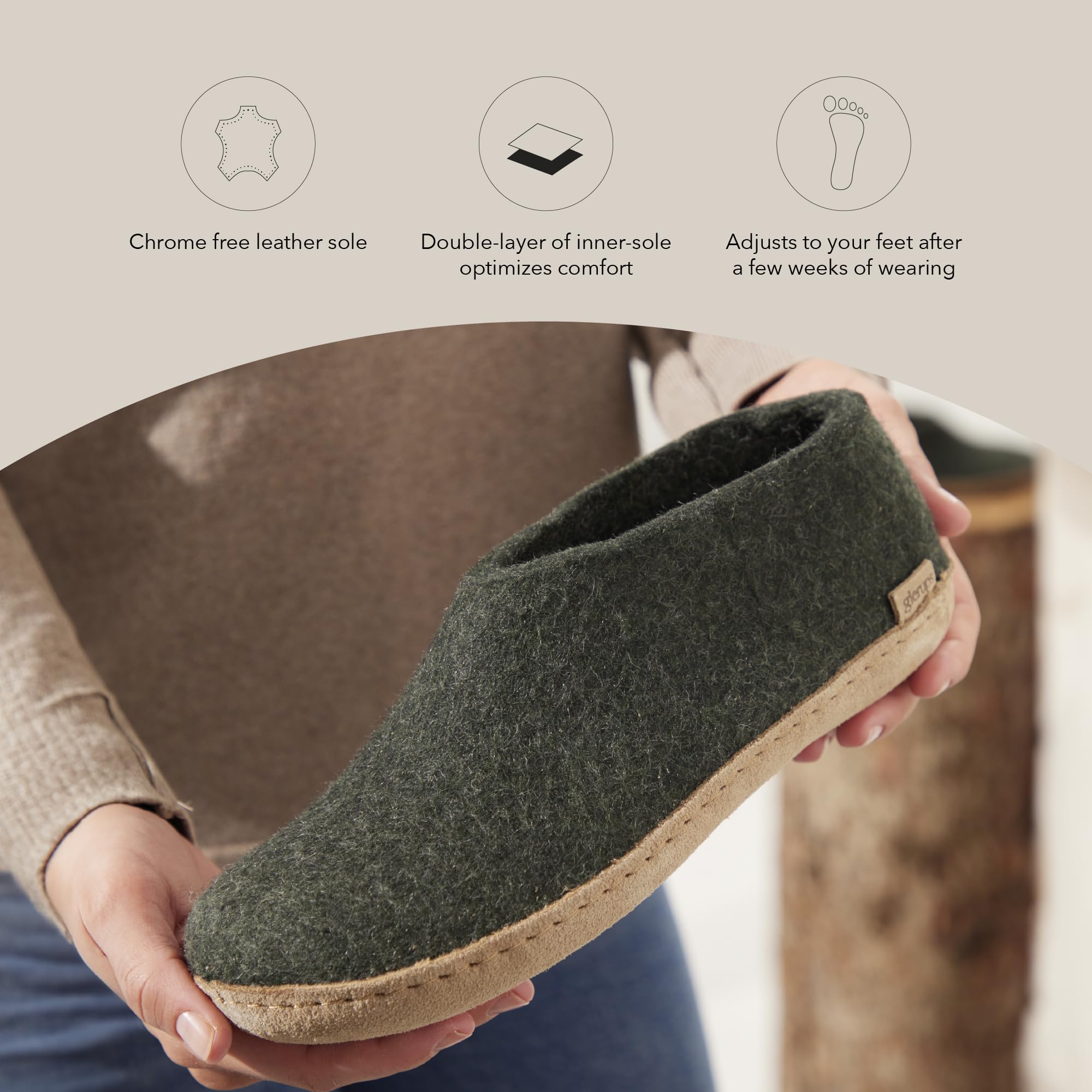 Pantoufles en Feutre Acheter Chaussons Glerups Mixte Adulte – Image 5