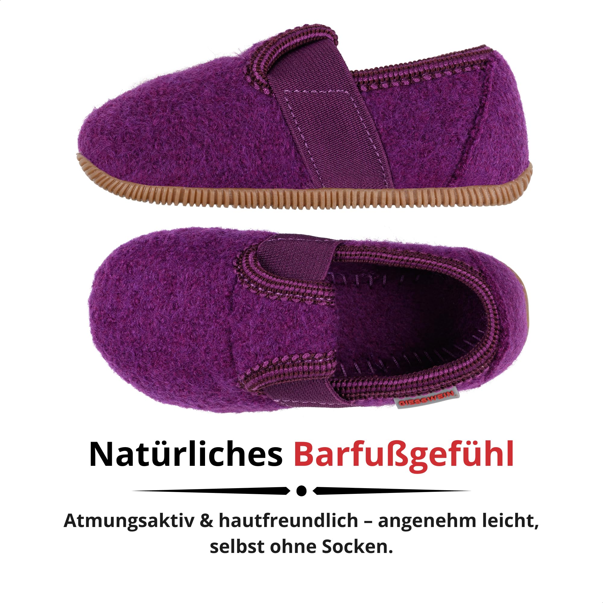Pantoufles Acheter Chaussons Giesswein Weidach feutre antidérapantes enfant – Image 5