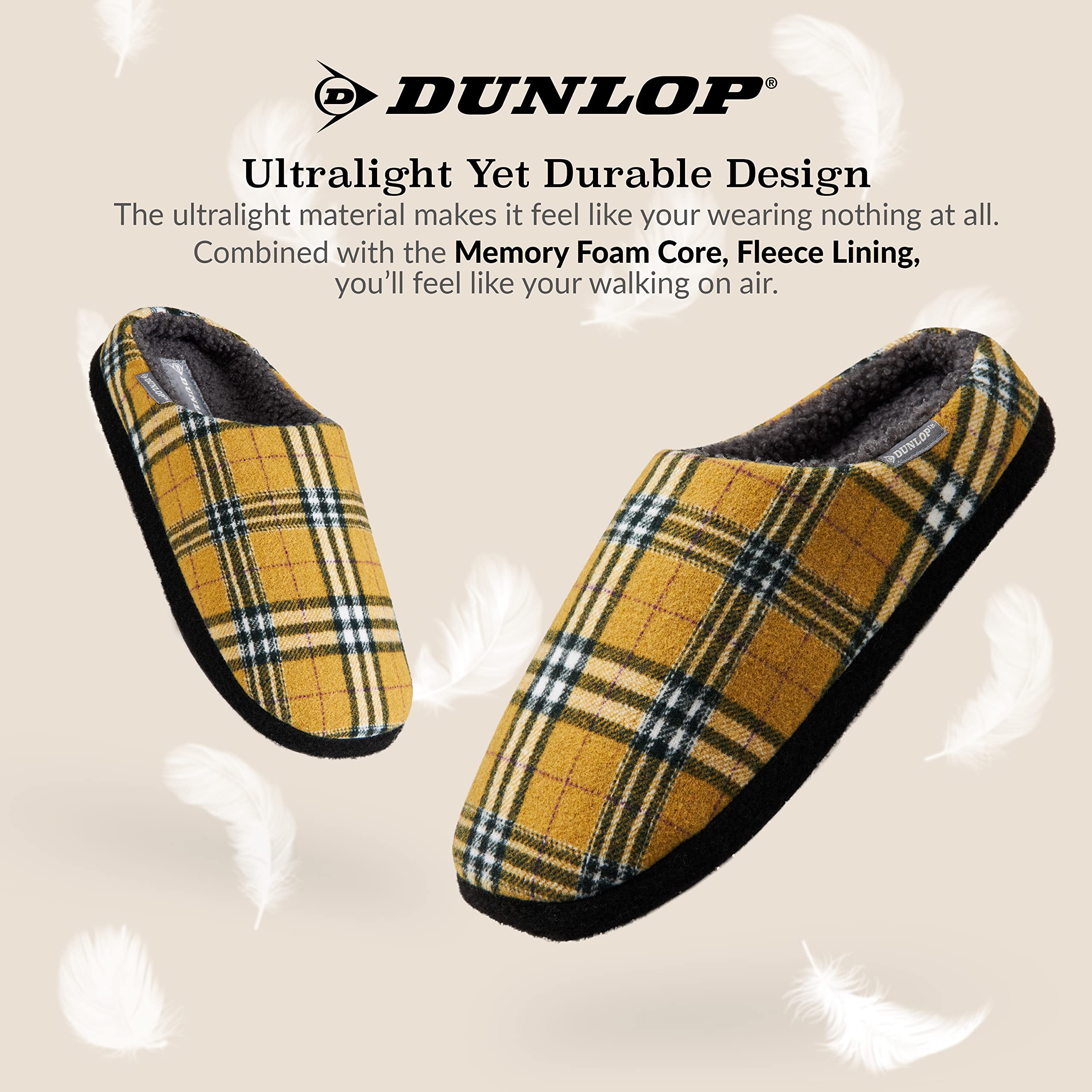 Chaussons Homme Acheter Chaussons Dunlop fourrés mémoire de forme – Image 5