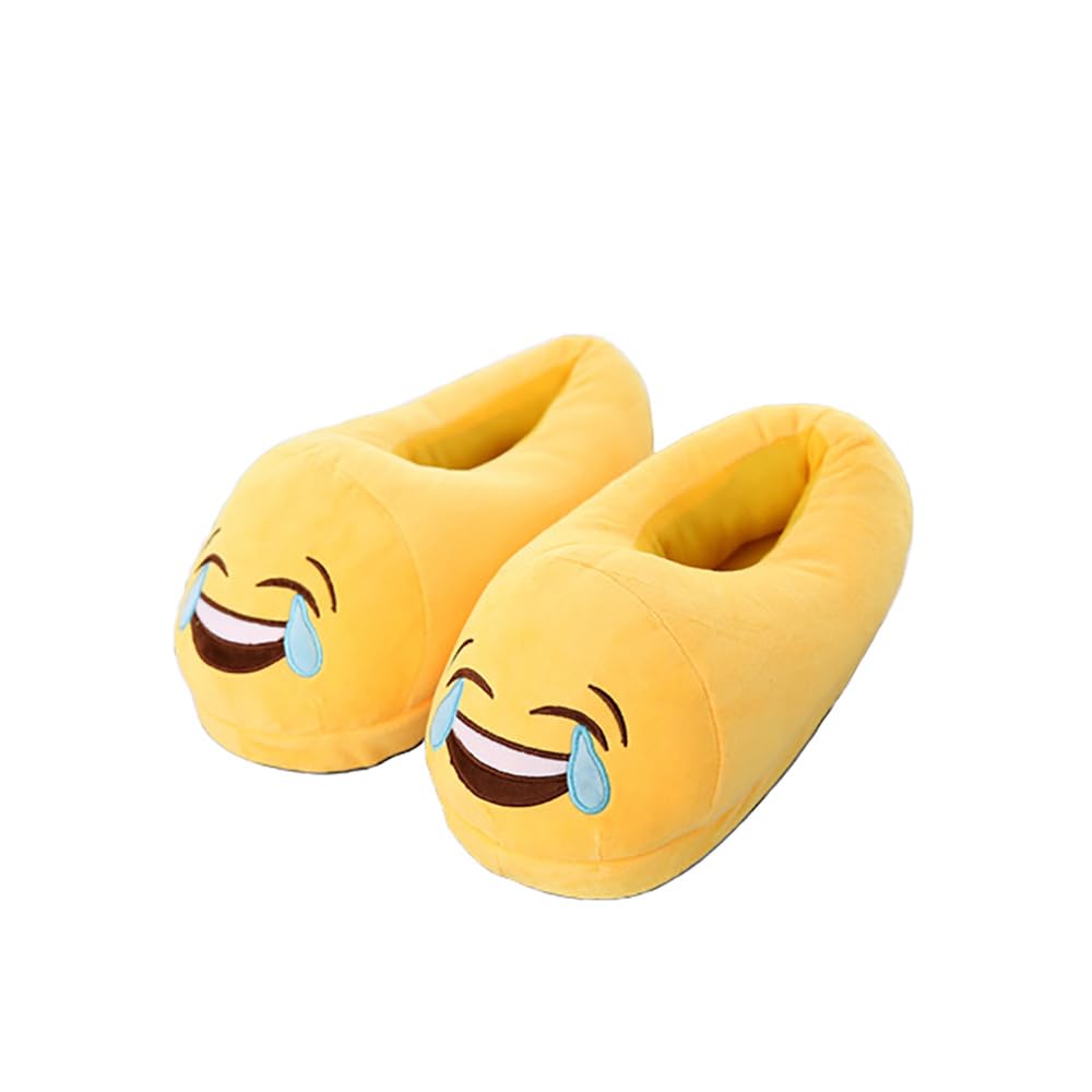 Chaussons Emoji Coton Pelucheux Acheter Chaussons Émoticônes Chaud Hiver