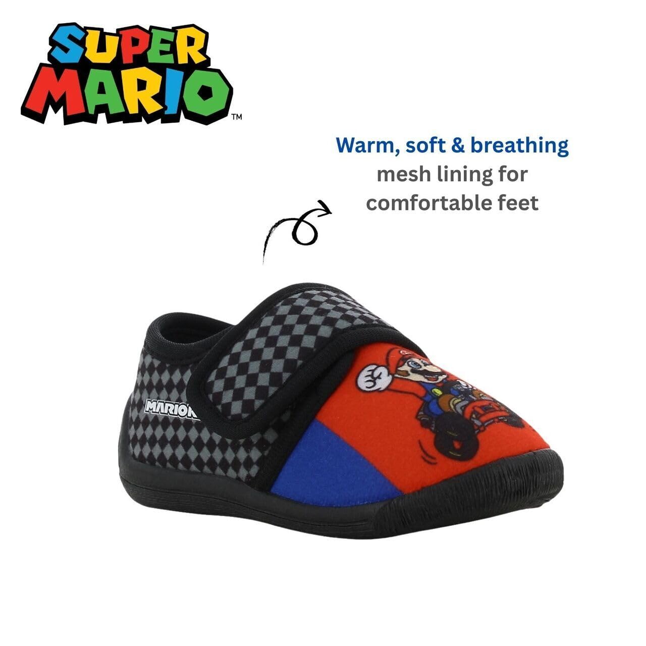 Chaussons Super Mario Garçon Acheter Chaussons Pantoufles Enfants Maison et Maternelle – Image 5