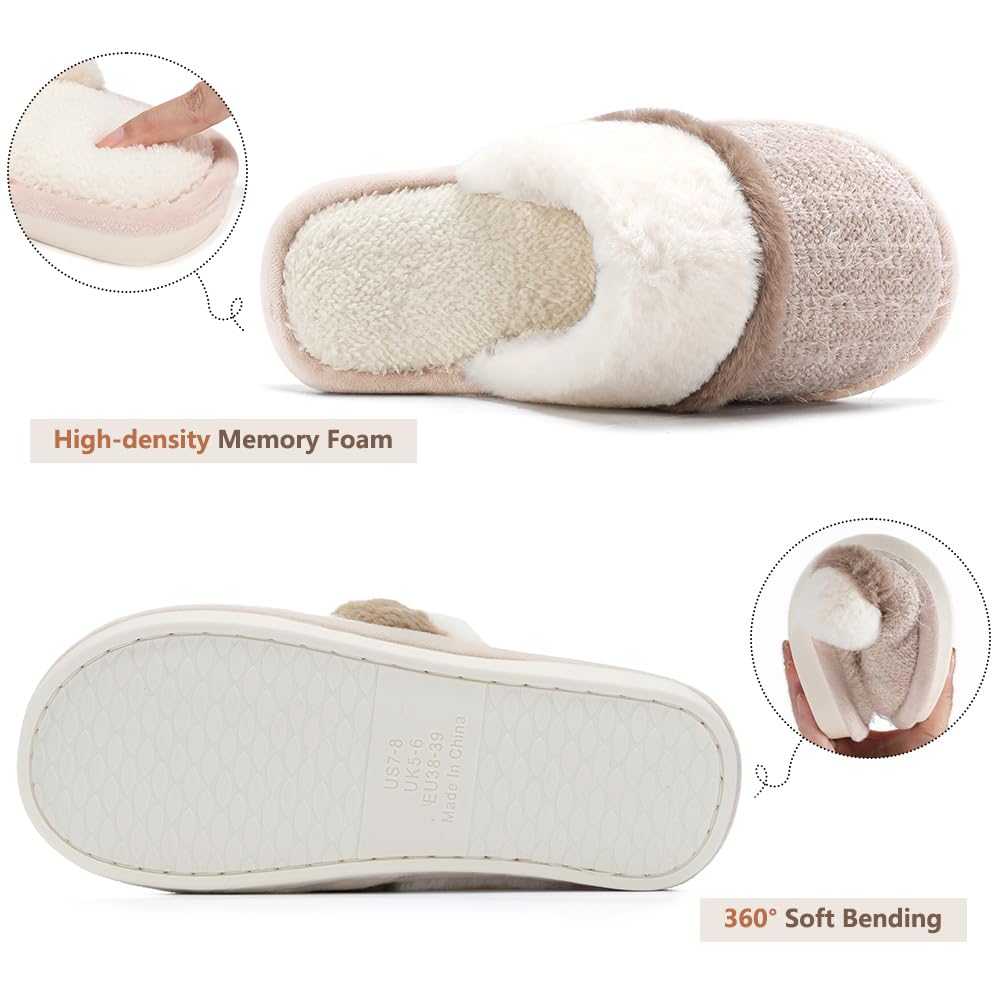 Chaussons Femme Acheter Chaussons GOEWY Pantoufles Doudou Mémoire de Forme – Image 5