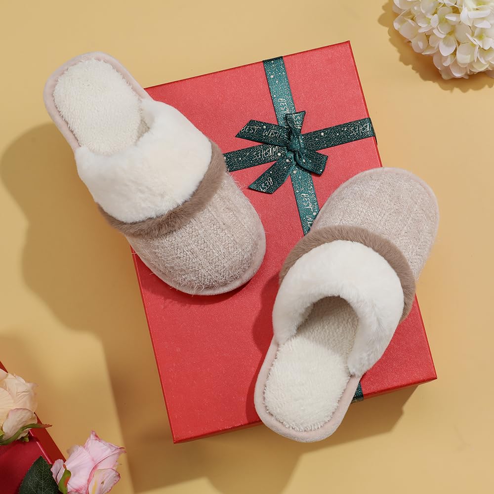 Chaussons Femme Acheter Chaussons GOEWY Pantoufles Doudou Mémoire de Forme – Image 3