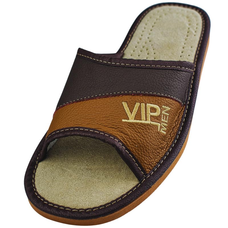 Chaussons Homme Acheter Chaussons APREGGIO Cuir Mules du 40 au 46
