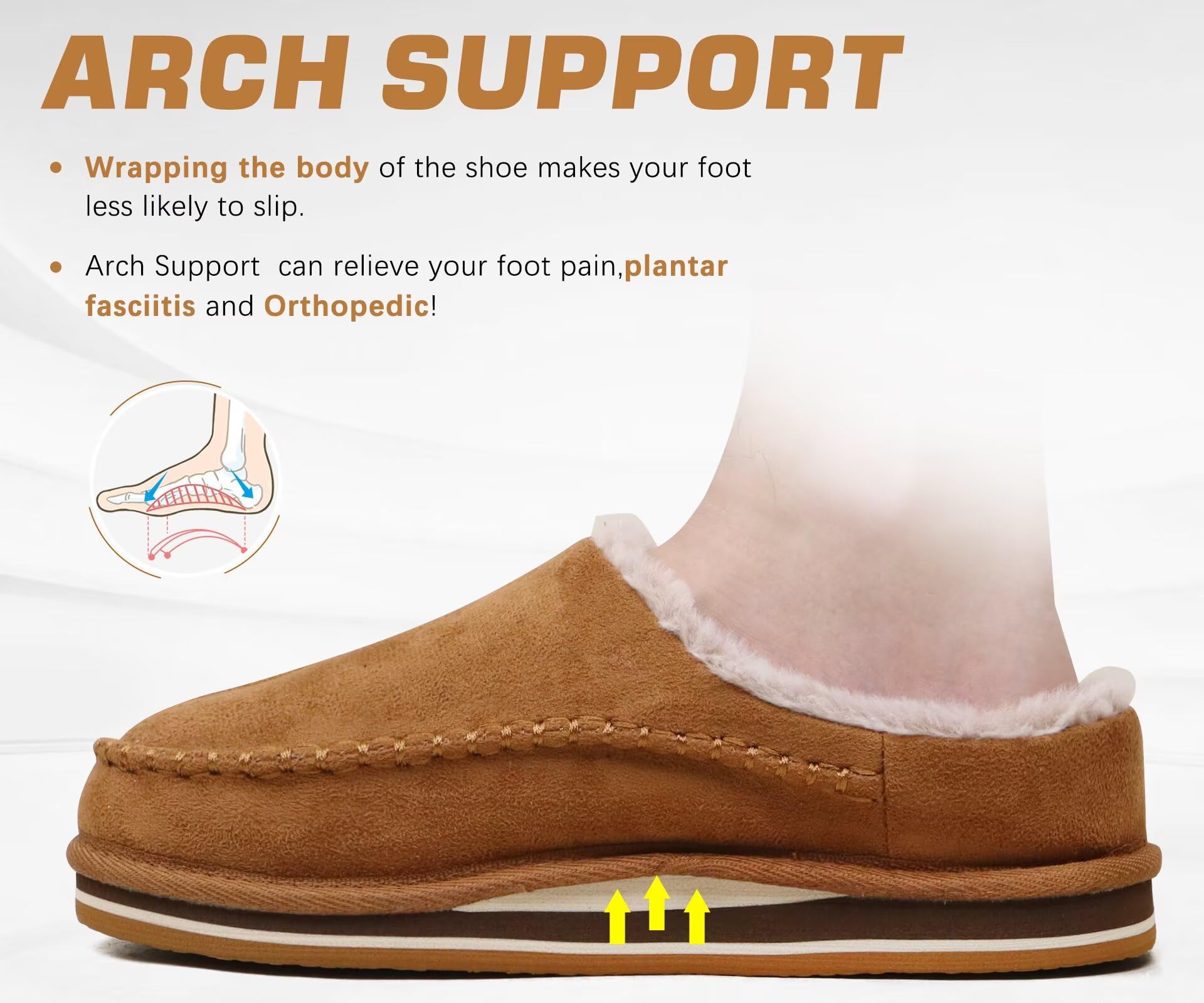 Pantoufles Acheter Chaussons KuaiLu sabot microsuède fourrure homme – Image 4