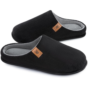 Pantoufles Homme Acheter Chaussons VeraCosy Velours Côtelé Mousse Mémoire de Forme
