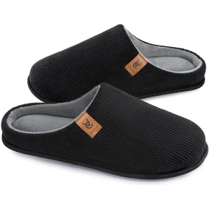 Pantoufles Homme Acheter Chaussons VeraCosy Velours Côtelé Mousse Mémoire de Forme