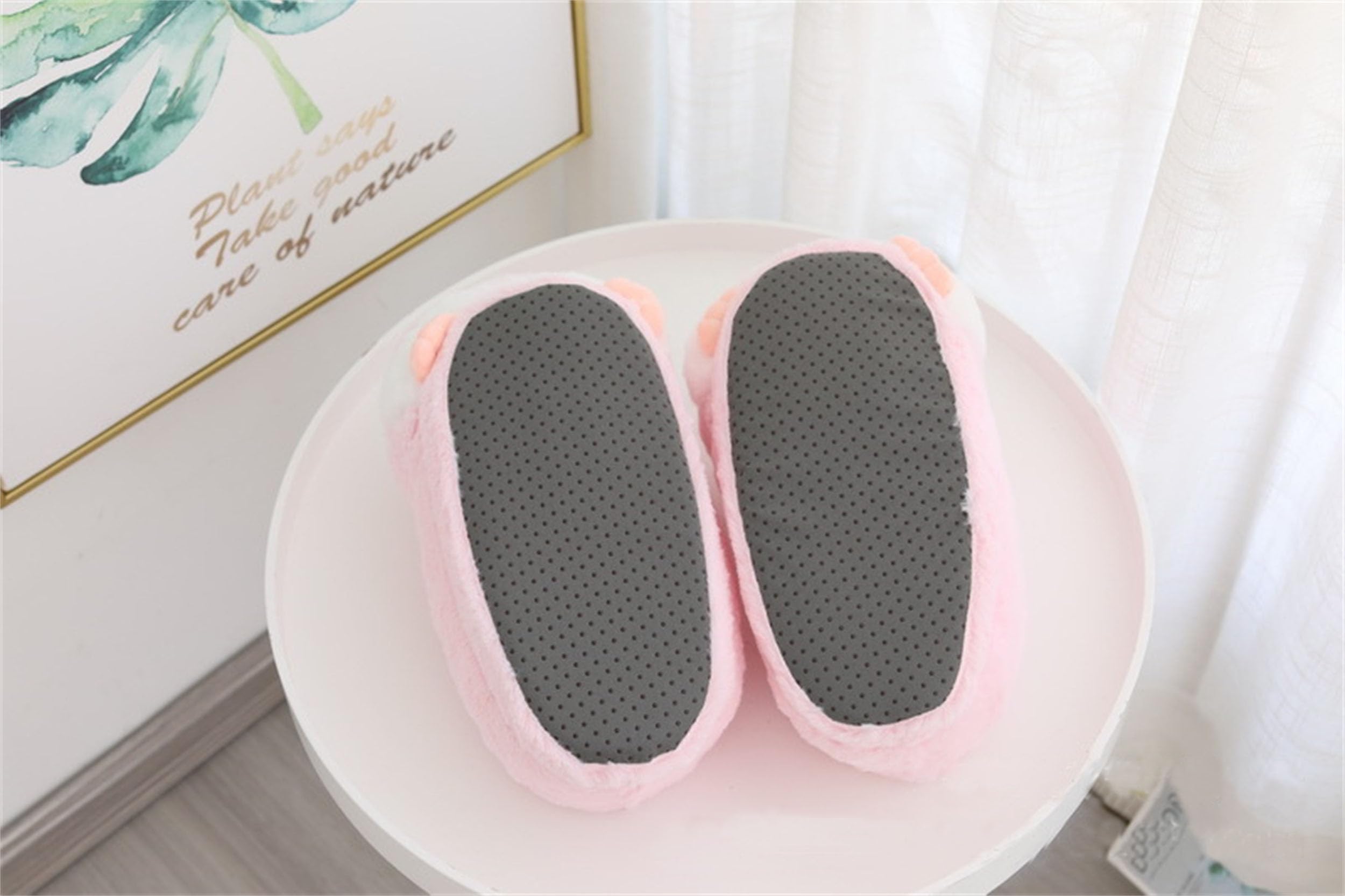 Pantoufles Acheter Chaussons LANFIRE forme cochon animaux femme hiver – Image 5